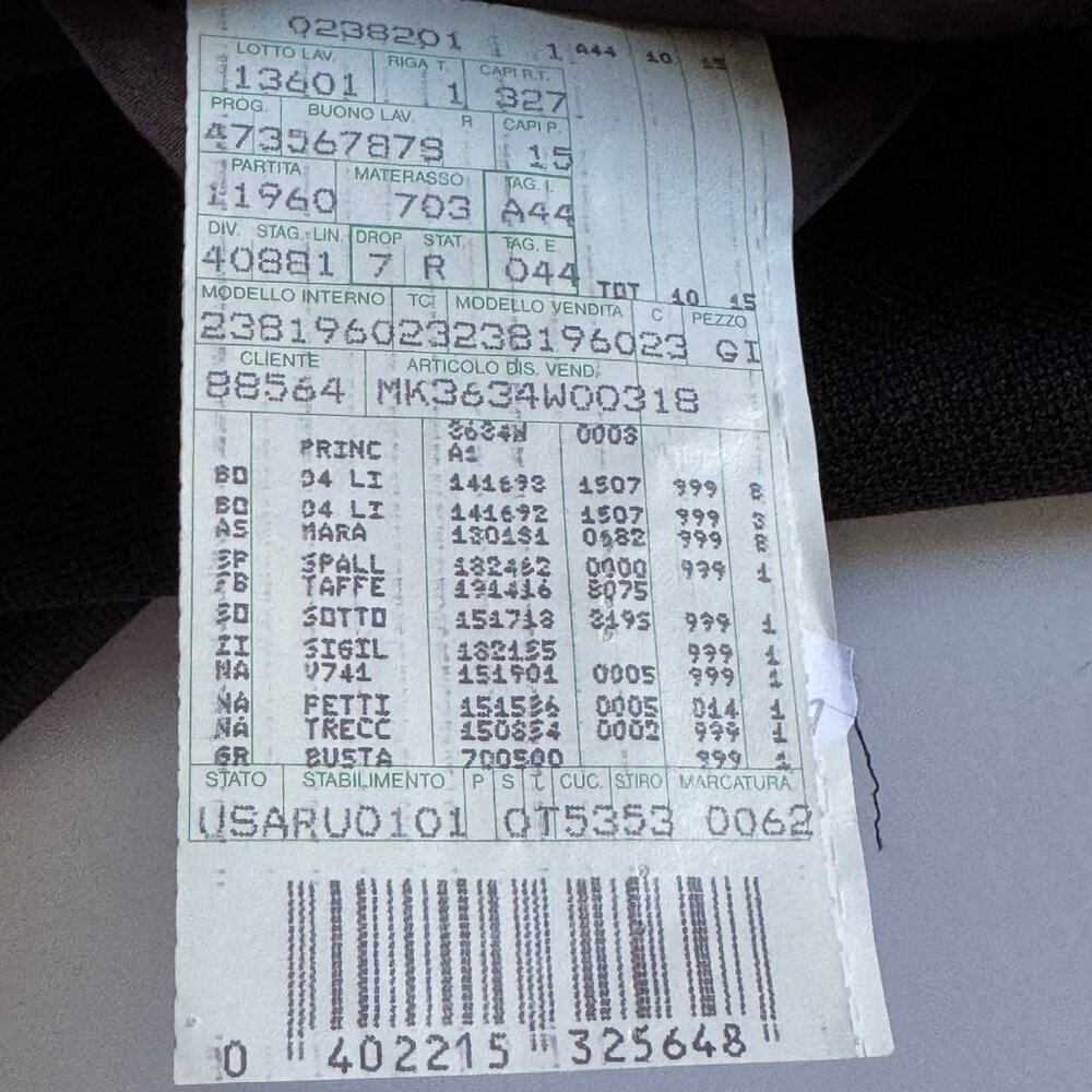 Principe Mens 44R Sport Blazer 100% Wool 3 Button Gray Tan Windowpane Italy New - Picture 7 of 16